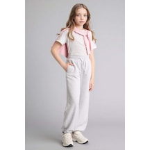 Defacto Jogger Eşofman Altı Kız Çocuk H0876a826spgr421 Gri-gr421