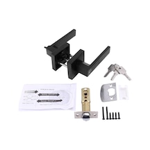 Kapı Kolu Kapı Kolu Kilidi Üç Çubuklu Küresel Kilit-siyah Kapı Kolu Kapı Kolu Kilidi Üç Çubuklu Küresel Kilit-siyah