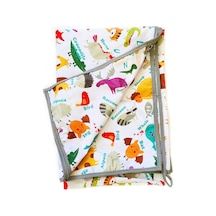 Yorni Zoo Su Geçirmez Yer/masa Örtüsü, 145x300cm, Dikdörtgen,%100 Polyester, Aktivite, Yemek Ve Oyun İçin, Doğa Dostu Ve Çevreci