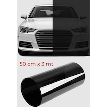 Cam Filmi Siyah Amerikan Çizilmez  Koyu ton 50 cm x 3 metre