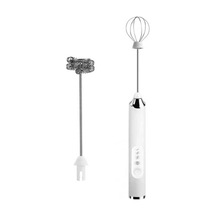 Ulzyvf Süt Mini Köpürtücü Kahve Elektrikli El Qm Beyaz