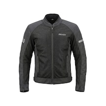Motoanl Motosiklet Yazlık Mont Full Korumalı Motorcu Mesh Montu Gri