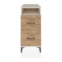 Kronos Komodin Tek Raflı 2 Çekmeceli 44x59x96 Aytaşı-çam Aytaşı