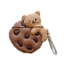 Microsonic AirPods 1. Nesil / 2. Nesil Kılıf Cartoon Figürlü Silikon Cookie Bear
