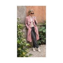 Lila Mare Tekstil Pudra Kaşe Kap Kaban Pembe Pembe