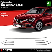 S-Dizayn Renault Megane 4 Krom Ön Tampon Çıtası 2016-2020