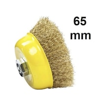 Kupa Çelik Saçaklı Çanak Tel Fırça 65 Mm.
