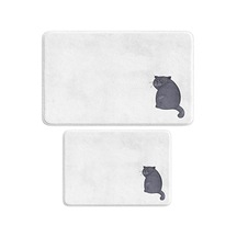 Mikrofiber Banyo Paspası Takımı Kaymaz Taban, Yıkanabilir 2li