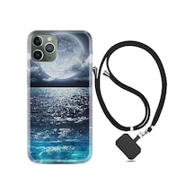 Apple Uyumlu iPhone 13 Pro Kılıf Boyun Askılı Great Moon 1301