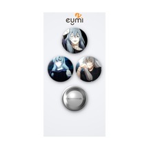 Jujutsu Kaisen Mahito 3'lü Metal Rozet Seti 58mm İğneli Buton Çanta Yaka Rozeti Çok Renkli