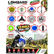 Cros Lombard Olıvaro-12x 12 Parça Özel Set Sırt Tipi Zeytin Silkeme Hasat Toplama Magnatec Seri Tırpan Motoru