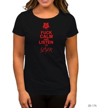 Keep Calm Slayer Siyah Kadın Tişört