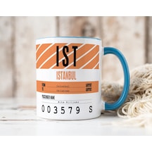 Bk Gift Kişiye Özel İsimli Hava Limanı Tasarımlı Yeşil Kupa Bardak-1, Arkadaşa Hediye, Doğum Günü Hediyesi Düzenlenecek Kobitmeyen137710 Bk Gift