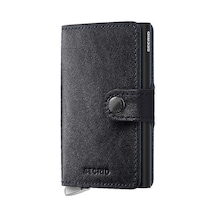 Secrid Premium Miniwallet+ Basco Kartlık Cüzdan, Siyah Çok Renkli