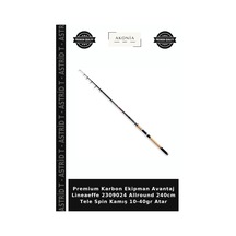 Premium Karbon Ekipman Avantaj Lineaeffe 2309024 Allround 240cm Tele Spin Kamış 10-40gr Atar Standart
