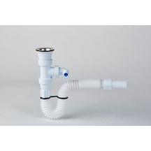 Japar Çatallı Lavabo Sifonu 32 Mm Beyaz