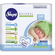 Sleepy Natural Bebek Havlusu 3 x 60'lı 180 Yaprak