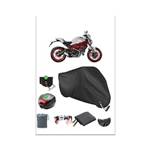 Siyah Ducatı Monster 797 Plus Arka Çanta Kilit Uyumlu Su Geçirmez Branda Motosiklet