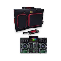 Prime 4+ Setup İçin Çanta Soft Case Kılıf. 2 Cepli Kırmızı Siyah.