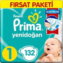 Prima Yenidoğan Aktif Bebek Bezi 44x3 132 Adet 1 Numara