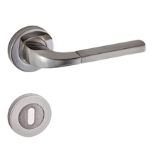 Doğanlar Berat Lüx Rozetli Kapı Kolu Nikel Saten