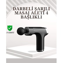 3200r/dak Güçlü Motorlu Masaj Cihazı Siyah