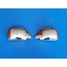 Renault Kangoo Krom Ayna Kapağı 2002-2007 2 Parça Paslanmaz Çelik