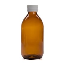 250ml Kahverengi Cam Ecza Şişesi Kilitli Kapaklı, 12 Adet, Ecza Şişesi, Cam Şişe, Amber Şişe,kozmetik Şişe Diğer