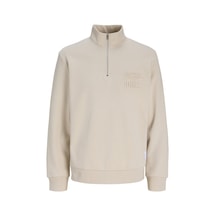Jack & Jones Jornewove Sweat Hıgh Neck Baw25 Bej