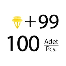 Volkswagen, Seat, Audi İçin Döşeme Klipsi- 100'lü