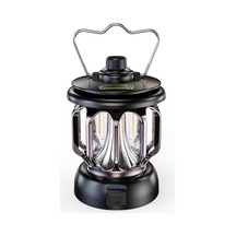 Szypzstore 3500 Ma Açık Kamp Işık Led Retro At Fener Taşınabilir Çadır Uygun Usb Şarj Jzwu0k Siyah