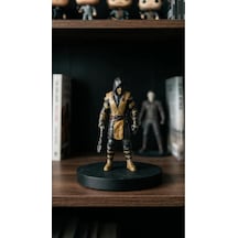 Mortal Kombat Koleksiyonluk Scorpion Figür Biblo Oyuncu Masası Aksesuarı Gaming Hediyelik 15cm