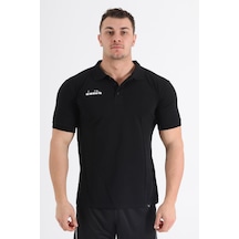 Diadora Liv Kamp Polo T-Shirt Siyah