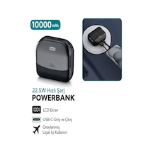 Deanb FP15 10000 mAh h 22.5W Hızlı Şarj Usb-c Giriş Lcd Gösterge Taşınabir Şarj Cihazı