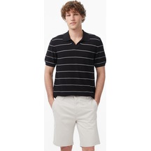 Nautica Erkek Siyah Regular Fit Kısa Kollu Çizgili Trikoçizgilis65119t