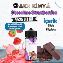 Chocolate Strawberries Yoğun Dıy Kit Çilek Çikolata Gıda Aroması %25 Oranda Aroma İçerir Hazır Değildir 100 Ml