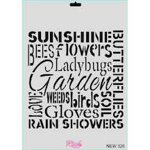 Rich New Seri N-326 Stencil 35X25 Cm