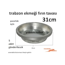 Trabzon Ekmeği 31cm Fırın Tavası Yuvarlak Duble Büyük Boylu Mısır