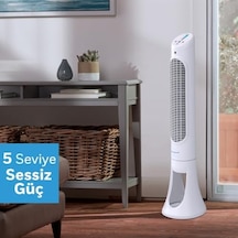 Honeywell Quietset Hyf260 Tüm Oda İçin Salınımlı Kule Vantilatör, 5 Hız Ayarı, 80 Derece Salınım, Zamanlayıcı Fonksiyonu, Aydınlatma, Otomatik Kapanma, Uzaktan Kumanda