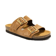 Terlik Kadın 17d8 Frau Velour-s Terra Brown Terra