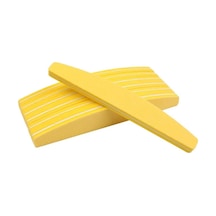 Koodmax Aşınmaya Dayanıklı 100/180 Kumlu Çift Taraflı Tırnak Törpüsü Yarım Ay Sarı