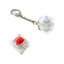 Outemu Blue Ve Red Mavi Ve Kırmızı Mekanik Switch Tuş Gerginlik Atma Buton Test Anahtarlık Keycap