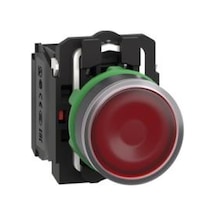 Schneider Electric XB5AW34M5 Ø22 Yaylı Dönüş 1NA+1NK 220-240V Sıva Altı Eksiksiz Işıklı Buton Kırmızı
