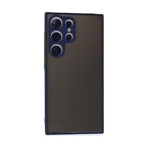 Samsung Galaxy  Uyumlu,  S24 Ultra Kılıf Montreal Silikon Kapak - Lacivert