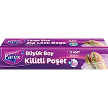 Kilitli Buzdolabı Poşet Büyük Boy 12'li 26 X 28 Cm 24 Paket 1 Koli