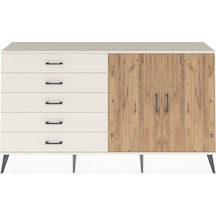 Arges Konsol 2 Raflı 5 Çekmeceli 2 Kapaklı 176x30x99 Aytaşı-çam/aytaşı Atlas Çam/aytası - Aytası