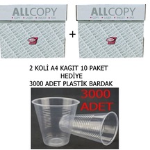 Alkim Allcopy A4 Fotokopi Kağıdı 80 Gr 5000 Adet 2 Koli + Hediye
