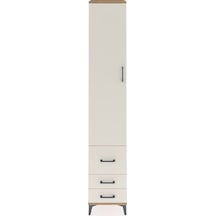 Hyperion Dolap 3 Raflı 3 Çekmeceli Tek Askılı 44x44x243 Çam-a... Çam