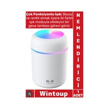 Nemlendirici Sessiz Aromaterapi Gece Lambası Otomatik Kapanan Mini Masaüstü Usb Hava Nemlendirici