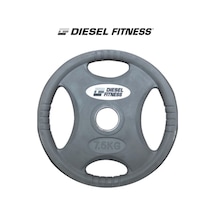 Diesel Fitness Rop 4 Olimpik Kauçuk Flanş - Plaka 7.5kg Gri